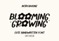 Blooming Growing Font - Featured Image
