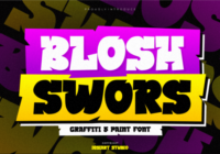 Blosh Swors Font - Featured Image