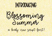 Blossoming Summer Font - Featured Image