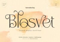 Blosvet Font - Featured Image