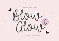 Blow & Glow Font - Featured Image