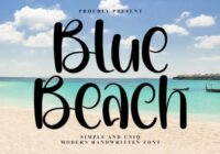 Blue Beach Font - Featured Image