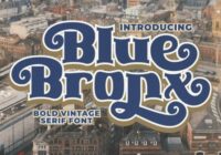 Blue Bronx Font - Featured Image