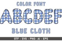 Blue Cloth Font - Featured Image