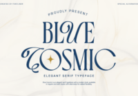Blue Cosmic Font - Featured Image
