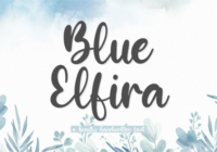 Blue Elfira Font - Featured Image