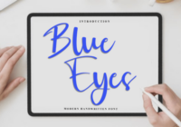 Blue Eyes Font - Featured Image