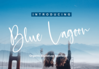 Blue Lagoon Font - Featured Image