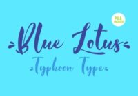 Blue Lotus Font - Featured Image