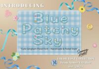 Blue Patchy Sky Font - Featured Image