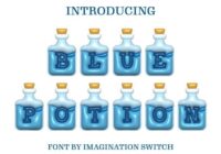 Blue Potion Inflated Font - Featured Image