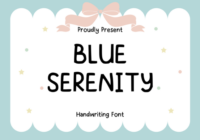 Blue Serenity Font - Featured Image