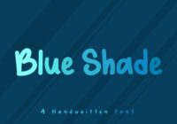 Blue Shade Font - Featured Image