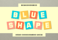 Blue Shape Font - Featured Image