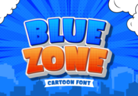 Blue Zone Font - Featured Image