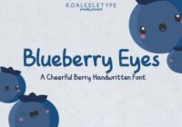 Blueberry Eyes Font - Featured Image