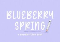 Blueberry Spring Font - Featured Image