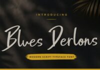 Blues Derlons Font - Featured Image
