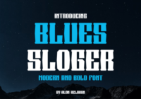 Blues Sloger Font - Featured Image