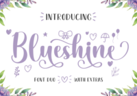 Blueshine Font - Featured Image