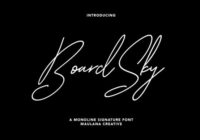 Boardsky Font - Featured Image