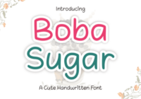 Boba Sugar Font - Featured Image