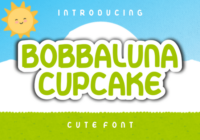 Bobbaluna Cupcake Font - Featured Image