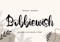 Bobbiewish Font - Featured Image