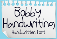 Bobby Handwriting Font - Featured Image