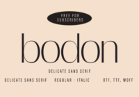 Bodon Font - Featured Image