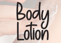 Body Lotion Font - Featured Image
