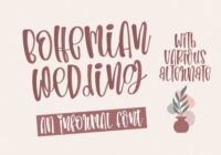 Bohemian Wedding Font - Featured Image