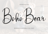 Boho Bear Font - Featured Image