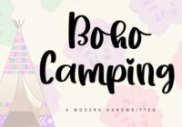 Boho Camping Font - Featured Image