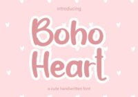 Boho Heart Font - Featured Image