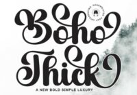 Boho Thick Font - Featured Image