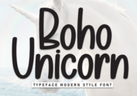Boho Unicorn Font - Featured Image