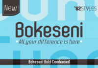 Bokeseni Bold Condensed Font - Featured Image