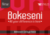 Bokeseni College Italic Font - Featured Image