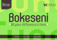 Bokeseni Light Expanded Font - Featured Image
