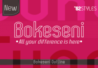 Bokeseni Outline Font - Featured Image