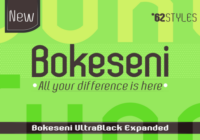 Bokeseni UltraBlack Expanded Font - Featured Image