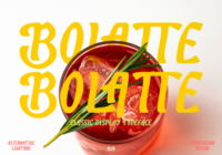 Bolatte Font - Featured Image