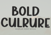 Bold Culture Font - Featured Image