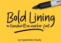 Bold Lining Font - Featured Image