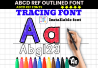 Bold Outlined Tracing Font - Featured Image