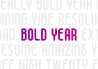 Bold Year Font - Featured Image