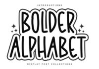 Bolder Alphabet Font - Featured Image