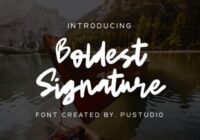 Boldest Signature Font - Featured Image