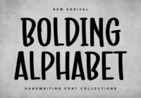 Bolding Alphabet Font - Featured Image